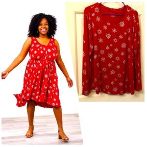 Latched Mama standard snowflake romper & matching shirt!